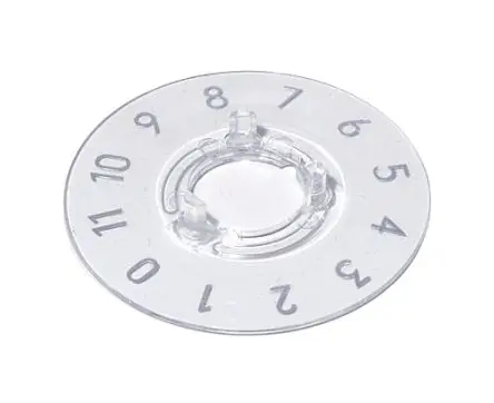 Produktfoto 1 von OKW Klar Potentiometer-Knopf Ø 13.5 mm x 15 mm, Runde Welle Schaft 6 mm