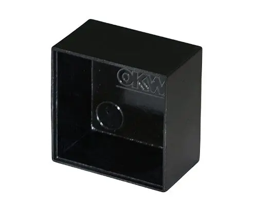 Produktfoto 1 von OKW Phenol-Formaldehyd Vergussmassenbox Schließer (NO), Schwarz, 25 mm 14.8 mm, 25 mm