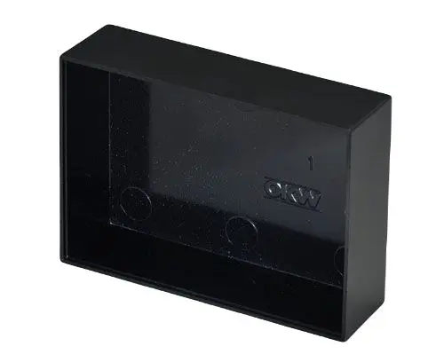 Produktfoto 1 von OKW Phenol-Formaldehyd Vergussmassenbox Schließer (NO), Schwarz, 70 mm 20 mm, 50.4 mm
