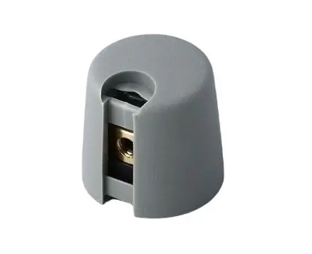 Produktfoto 1 von OKW Grau Potentiometer-Knopf Ø 16 mm x 16 mm, Runde Welle Schaft 6 mm