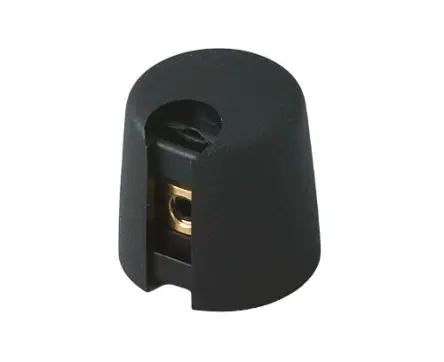 Produktfoto 1 von OKW Schwarz Potentiometer-Knopf Ø 16 mm x 16 mm, Runde Welle Schaft 6 mm