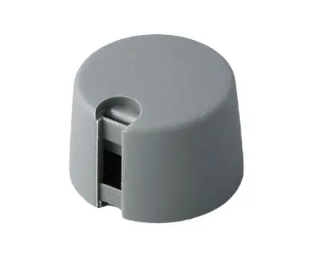 Produktfoto 1 von OKW Grau Potentiometer-Knopf Ø 24 mm x 16 mm, Runde Welle Schaft 6 mm