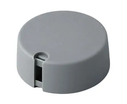 OKW Grau Potentiometer-Knopf Ø 40 mm x 16 mm, Runde Welle Schaft 6 mm