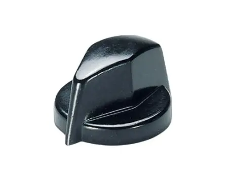 Produktfoto 1 von OKW Schwarz Potentiometer-Knopf, Zeiger Weiß Ø 18.8 mm x 12.5 mm, Runde Welle Schaft 6 mm
