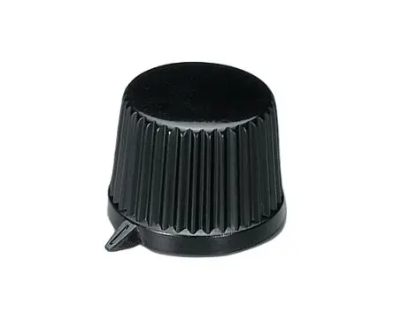 Produktfoto 1 von OKW Schwarz Potentiometer-Knopf Ø 19.9 mm x 15.5 mm, Runde Welle Schaft 6 mm