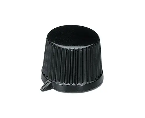 Produktfoto 1 von OKW Potentiometer Drehknopf Schwarz, Zeiger Schwarz Ø 11.4mm x 10.5mm, Rund Schaft 4mm