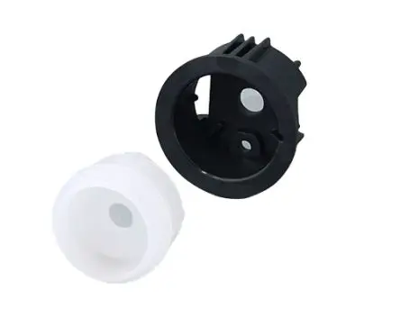 Produktfoto 1 von OKW Weiß, Schwarz Potentiometer-Knopf x 14 mm, Runde Welle Schaft 0.25 Zoll