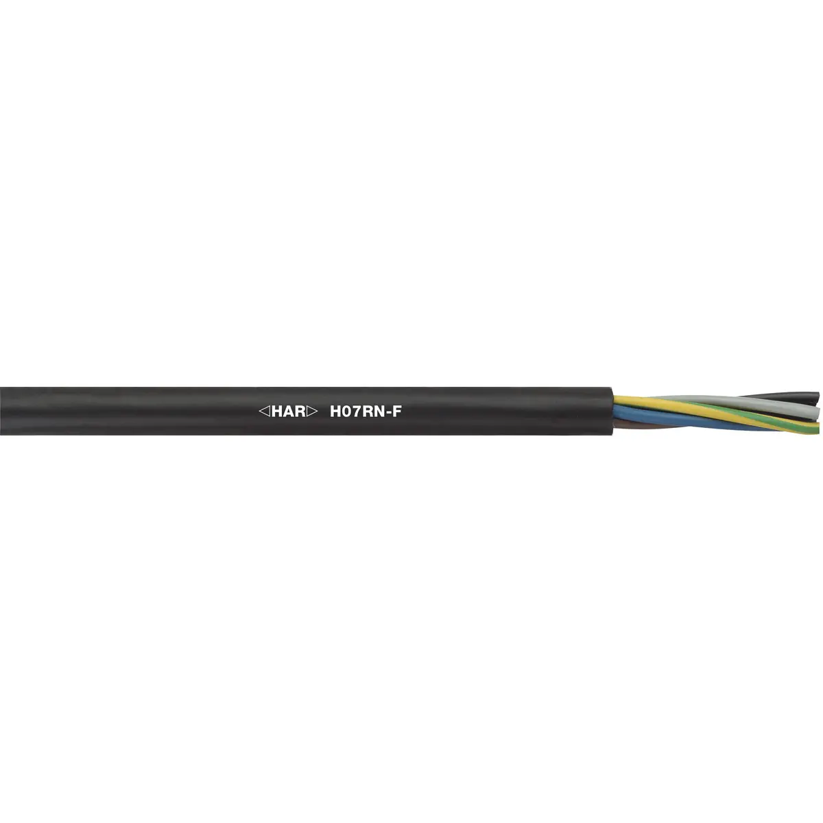 Produktfoto 1 von Lapp 16001 Steuerkabel, 7-adrig x 2.5 mm² 14 AWG Ungeschirmt Schwarz, 100 m, Gummi