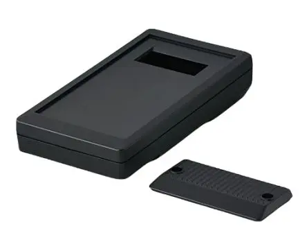 Produktfoto 1 von OKW Serie A90 Handheld-Koffer, ABS, 65 mm Eingebautes Batteriefach, 120 mm, H. 22 mm, Schwarz, IP54