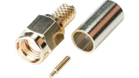 Produktfoto 1 von RND RND 205 Stecker SMA-Steckverbinder SMA-Steckverbinder, Kabel, für RG58/U-Kabel, 50 Ω Crimpbefestigung, 17.8 mm,