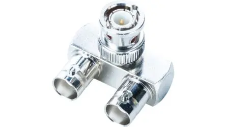 Produktfoto 1 von RND Adapter, 50 Ω, T, 4GHz Buchse Stecker Nennspannung