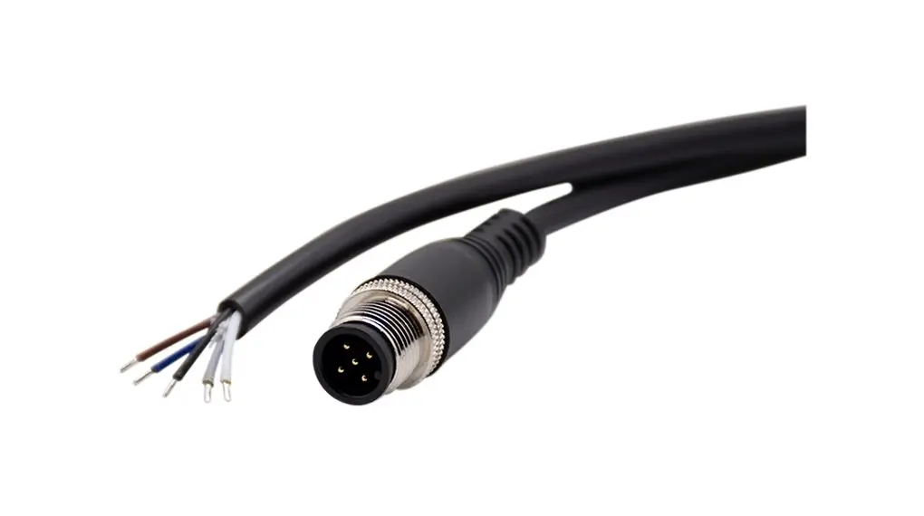 Produktfoto 1 von RND RND 205, 5-polig Verbindungskabel, Gerade Stecker / Gerade, Länge 2 m