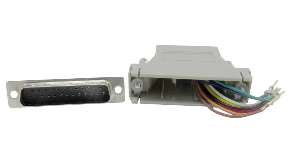Produktfoto 1 von RND Sub-D Adapter RJ45 Buchse D-Sub 9-polig Stecker