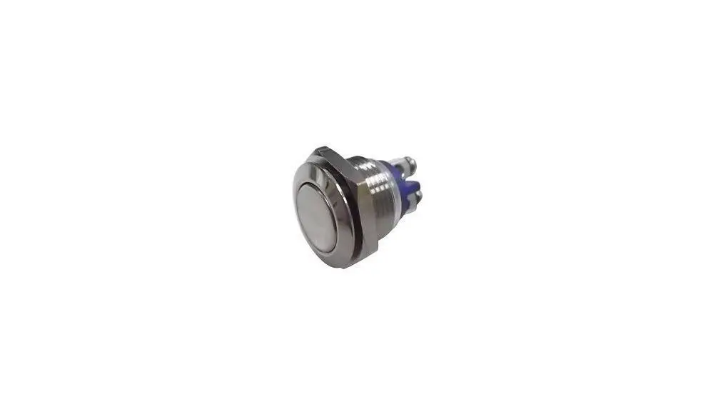 Produktfoto 1 von RND RND 210 Vandalengeschützter Druckschalter Tastend Panel Ø 16 mm, 1 Schließer / 2 A 36 V dc, IP65