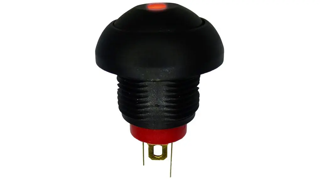 Produktfoto 1 von RND RND 210 Druckschalter Rot Beleuchtet Ein-Aus Panel Ø 13.6 mm, 1 Schließer / 400 mA 24 V dc, IP40