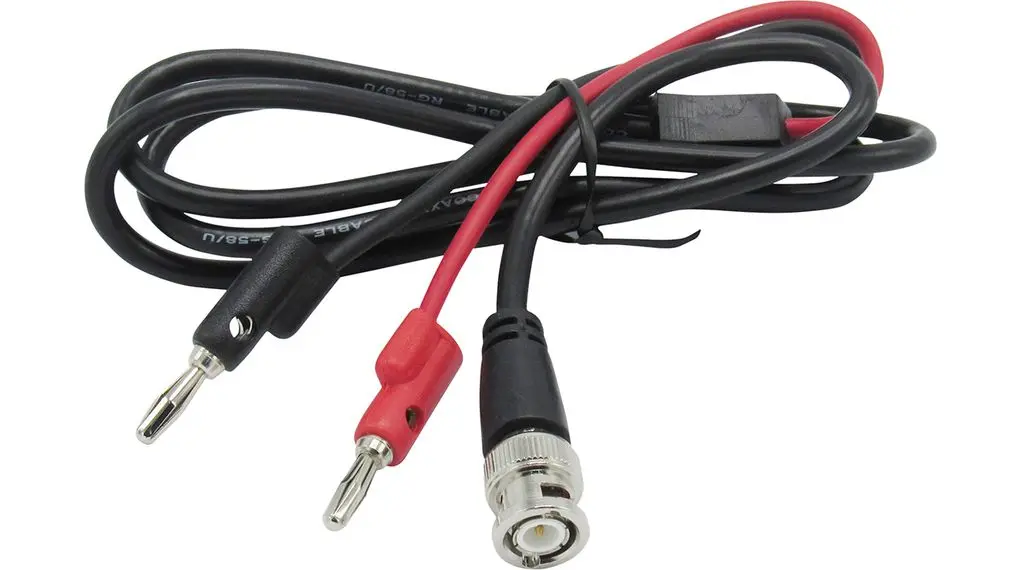 Produktfoto 1 von RND Bananenstecker, Schwarz, Rot Polyvinylchlorid-isoliert
