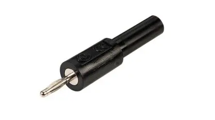 Produktfoto 1 von RND 2 mm Stecker/Buchse Schwarz Bananenstecker, Kontakt Nickel, 30V 10A Steckbar