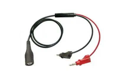 Produktfoto 1 von RND Bananenstecker 3A Stecker, Schwarz Polypropylen-isoliert 1 m
