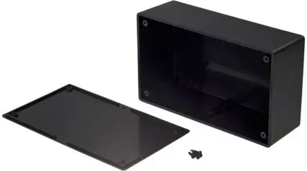 Produktfoto 1 von RND; Gehäuse; Schwarz Breite 90 mm Höhe 53.2 mm Länge 151 mm