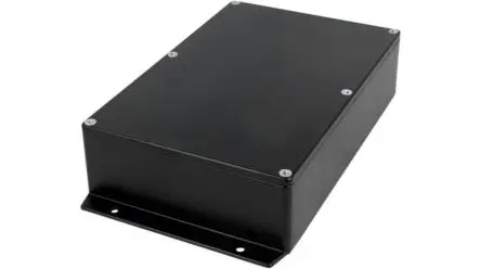 Produktfoto 1 von RND RND 455; Gehäuse; Aluminiumlegierung; Schwarz Geflanscht IP65 Breite 146 mm Höhe 55 mm Länge 222 mm