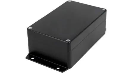 Produktfoto 1 von RND RND 455; Gehäuse; Aluminiumlegierung; Schwarz Geflanscht IP65 Breite 100 mm Höhe 60 mm Länge 160 mm