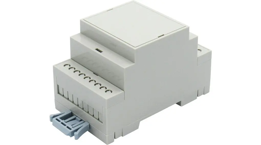 Produktfoto 1 von RND Box für DIN-Schienengehäuse, Geh.Mat. ABS, Gehäuse 90.2 mm, DIN-Hutschiene, Serie RND 455