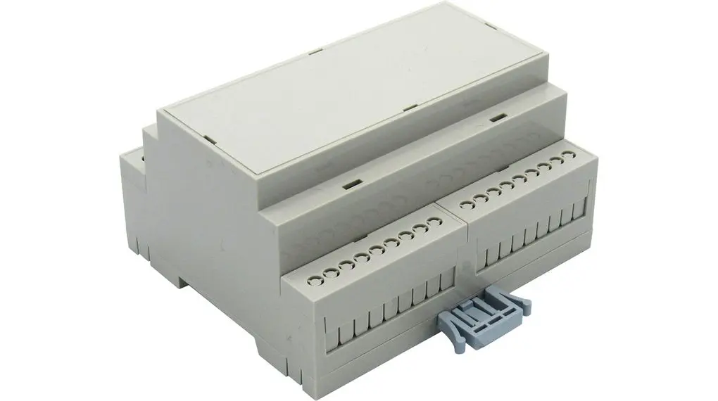 Produktfoto 1 von RND Box für DIN-Schienengehäuse, Geh.Mat. ABS, Gehäuse 106.25 mm, DIN-Hutschiene, Serie RND 455