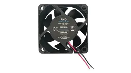 Produktfoto 1 von RND Axiallüfter, 12V dc / 1.8 W 20 mA, 23.95 cfm IP44 60 mm 60mm 25 mm