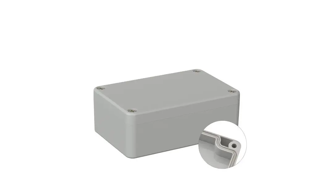 Produktfoto 1 von RND RND 455; Gehäuse; ABS; Grau IP40 Breite 56 mm Höhe 29 mm Länge 90 mm
