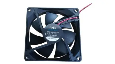 Produktfoto 1 von RND Axiallüfter, 12V dc / 2.4 W 200 mA, 58.29 cfm 92 mm 92mm 25 mm