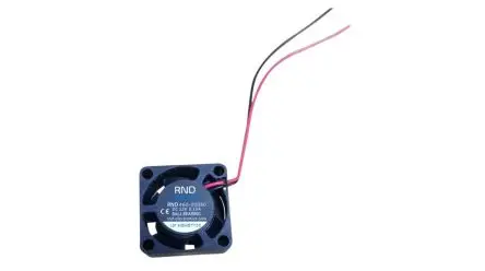 Produktfoto 1 von RND Axiallüfter, 12V dc / 1.2 W 100 mA, 1.85 cfm 25 mm 25mm 10 mm
