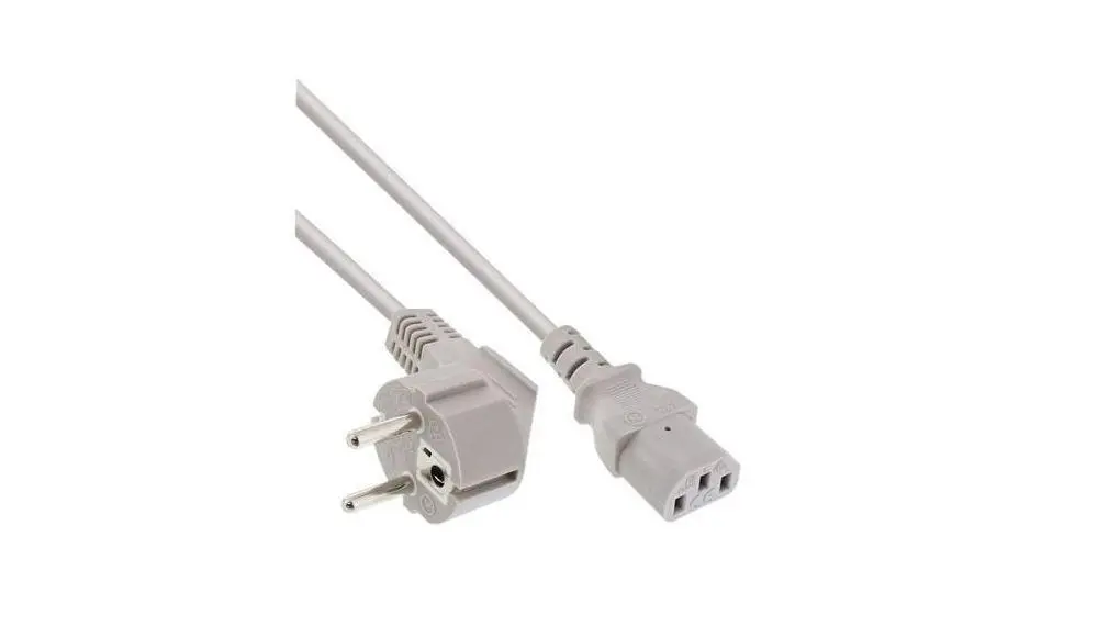 Produktfoto 1 von RND H05VV-F Netzkabel, 3-adrig Weiß /Ø 6.5 mm Außen-ø , 2 m, 250 V, Polyvinylchlorid
