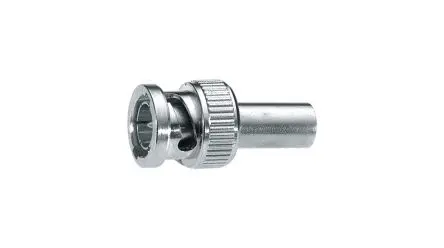 Produktfoto 1 von Huber+Suhner 11_BNC Stecker Koaxialsteckverbinder BNC-Steckverbinder, Kabel, IDC, 50 Ω Crimpbefestigung, 24.7 mm, Gerade