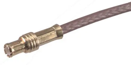 Produktfoto 1 von Huber+Suhner 11_MCX Stecker Koaxialsteckverbinder MCX-Steckverbinder, Kabel, 50 Ω Kabel, Gerade