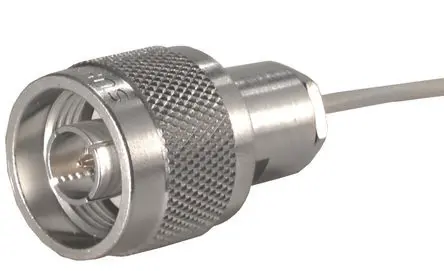 Produktfoto 1 von Huber+Suhner 11_N Stecker Koaxialsteckverbinder N-Steckverbinder, Kabel, für RG400/U-Kabel, 50 Ω Lot, Gerade