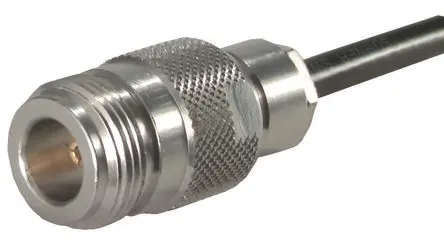 Produktfoto 1 von Huber+Suhner 21_N Buchse Koaxialsteckverbinder Runder Koaxial-Steckverbinder, Kabel, 50 Ω Lot, Gerade