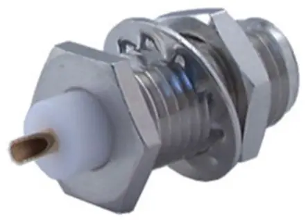 Produktfoto 1 von Huber+Suhner 22_SMA Buchse Koaxialsteckverbinder Runder Koaxial-Steckverbinder, Schott, für Koaxial-Kabel, 50 Ω