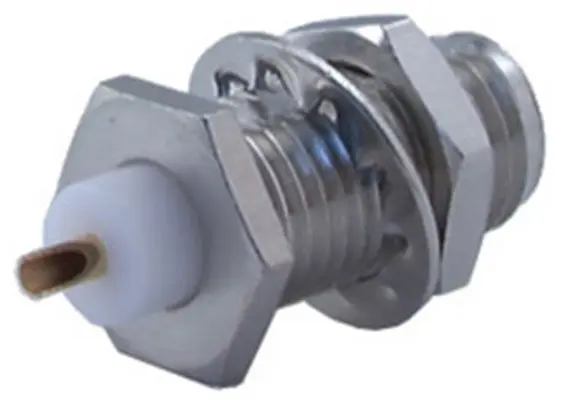 Produktfoto 1 von Huber+Suhner 22_SMA Buchse Koaxialsteckverbinder Runder Koaxial-Steckverbinder, Schott, für Koaxial-Kabel, 50 Ω