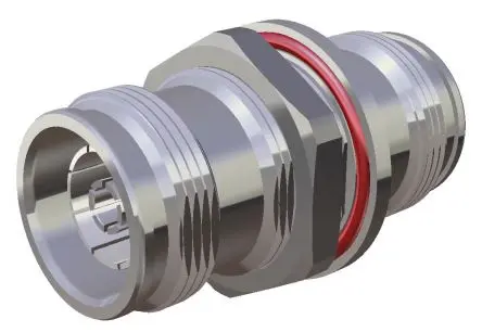 Produktfoto 1 von Huber+Suhner Koaxadapter, 50 Ω, Gerade, 12GHz Buchse Buchse Nennspannung