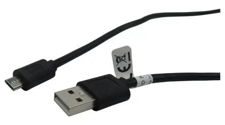Produktfoto 1 von RND Stecker USB-Kabel, USB Typ A Stecker / Micro-USB Typ B, 1.8 m Schwarz