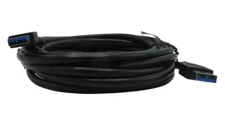 Produktfoto 1 von RND Stecker RND 765 USB-Kabel, USB 3, Typ A Stecker / USB 3, Typ A, 30 mm USB 3.0 Schwarz
