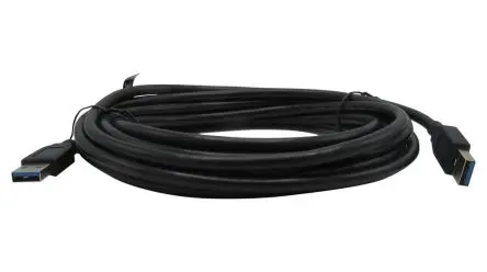 Produktfoto 1 von RND Stecker RND 765 USB-Kabel, USB 3, Typ A Stecker / USB 3, Typ A, 5000 mm USB 3.0 Schwarz