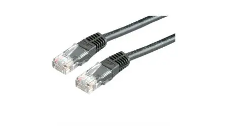 Produktfoto 1 von RND RND 765 Kat. 6 Ethernet-Kabel, 2 m, Schwarz, A RJ45, Gerade Stecker, B Gerade Stecker Ungeschirmt, Polyvinylchlorid