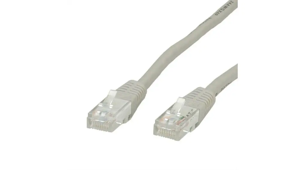 RND RND 765 Cat5e Ethernet-Kabel, 5 m, Grau, A RJ45, Gerade Stecker, B Gerade Stecker, Polyvinylchlorid SF/UTP