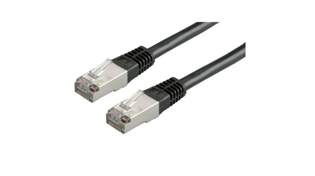Produktfoto 1 von RND RND 765 Kat. 6 Ethernet-Kabel, 1 m, Schwarz, A RJ45, Gerade Stecker, B Gerade Stecker SF/UTP, Polyvinylchlorid