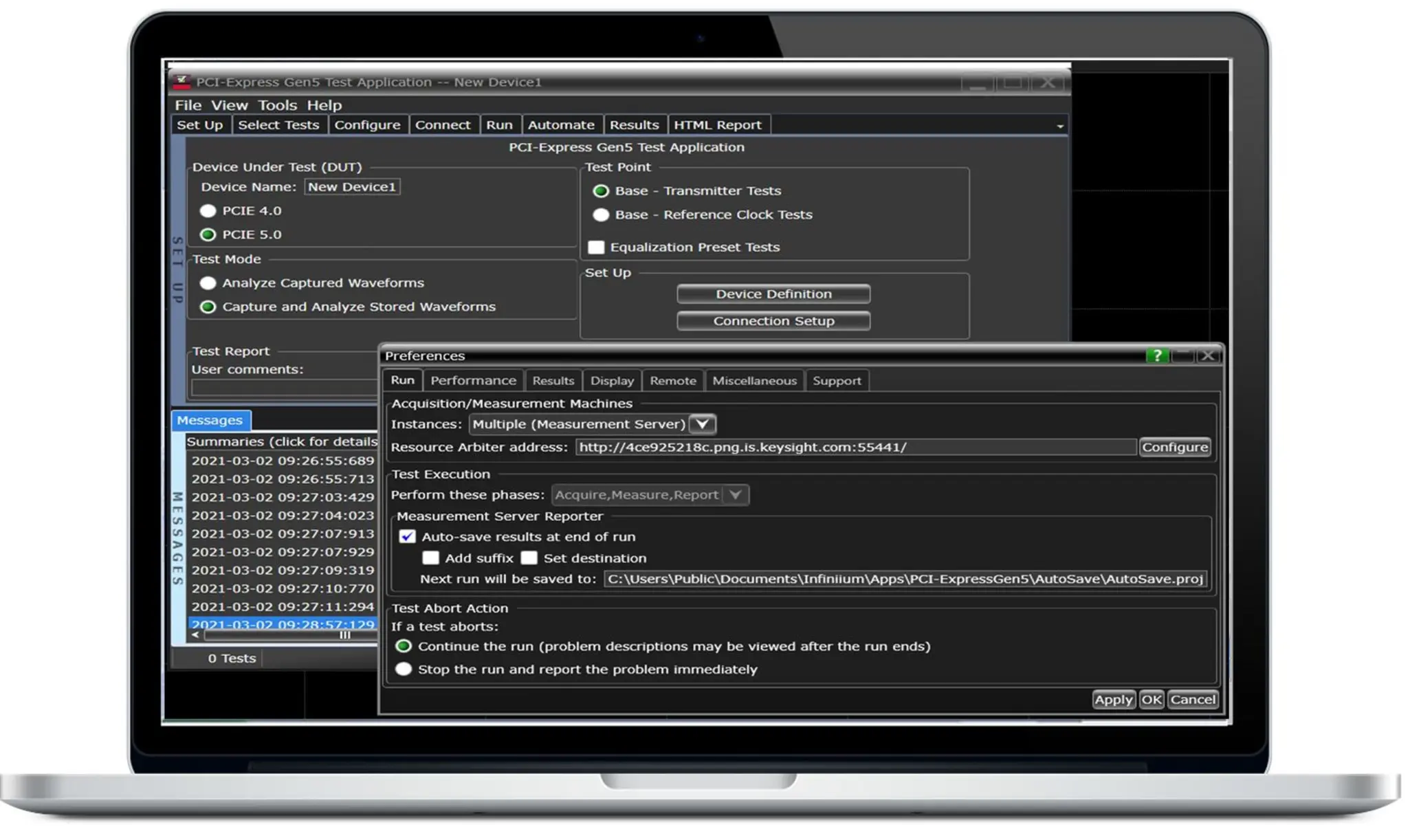 Produktfoto 1 von Keysight Technologies Oszilloskop-Software, Software für Konformitätstests für Infiniium-Reihe