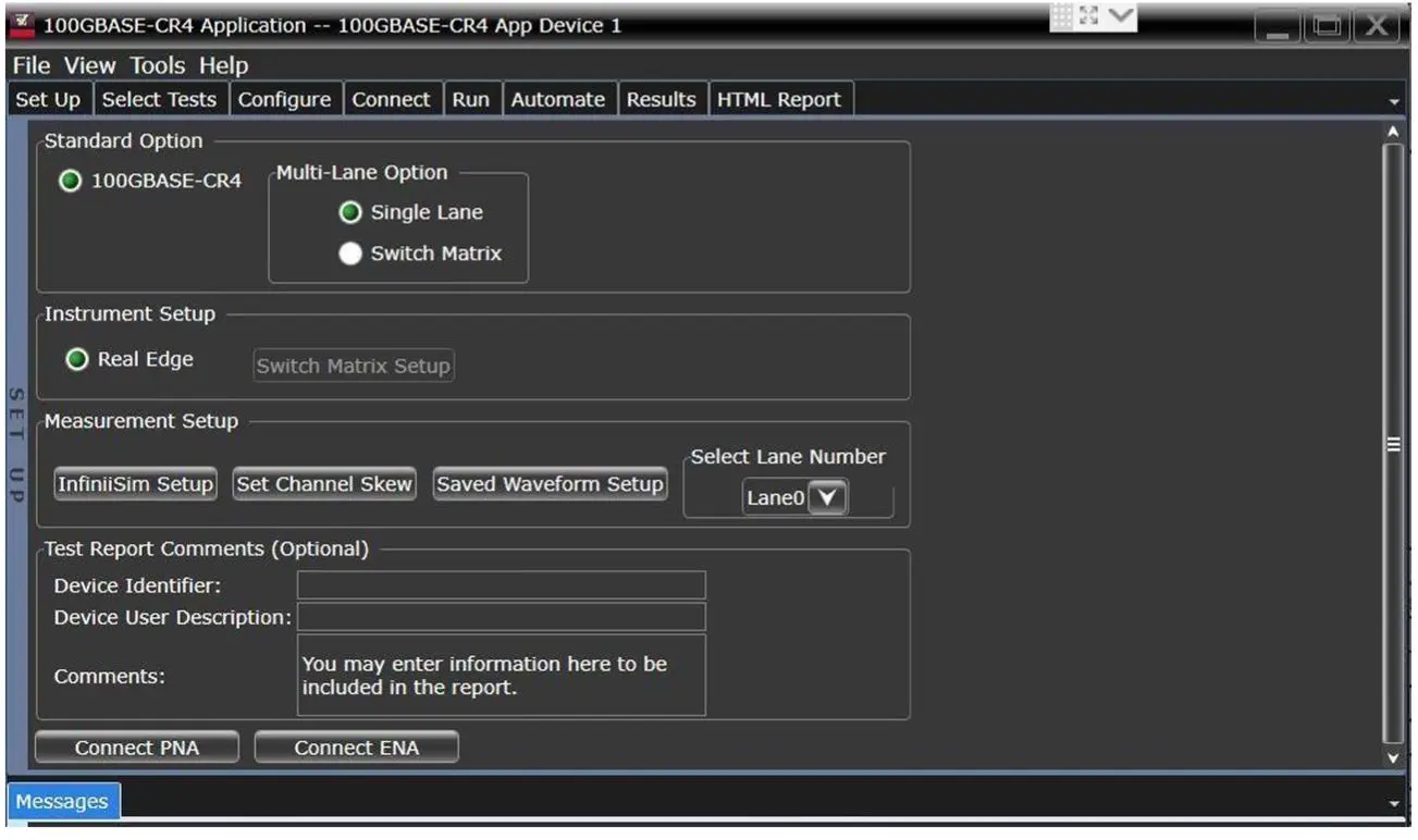 Produktfoto 1 von Keysight Technologies Oszilloskop-Software, Anwendungssoftware für Konformitätstests für Infiniium-Reihe