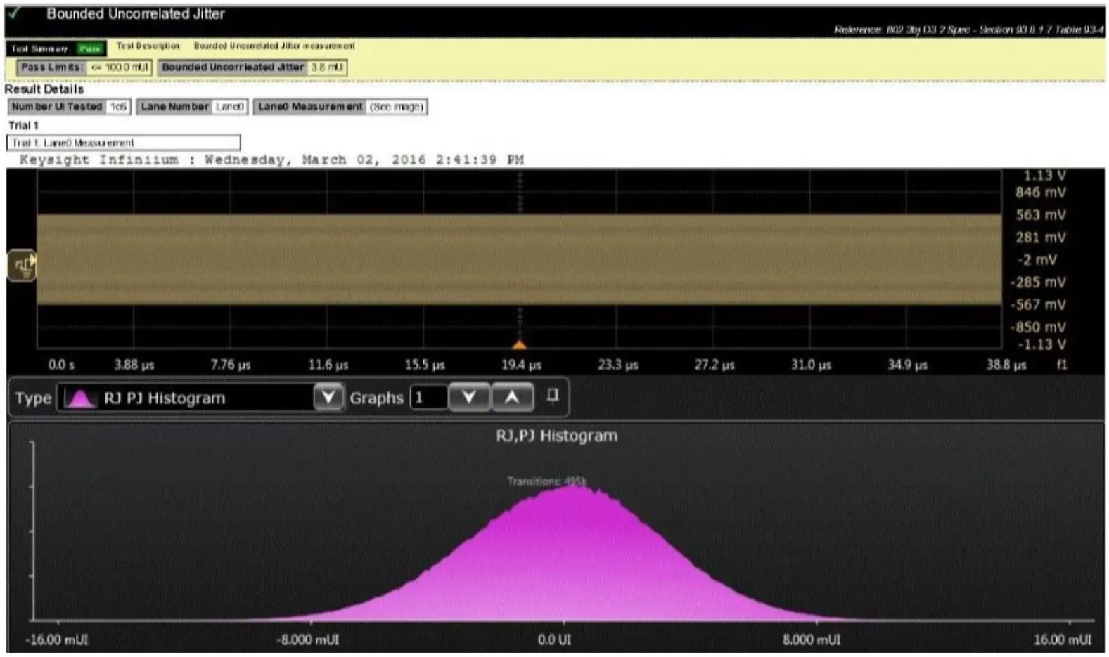 Produktfoto 1 von Keysight Technologies Oszilloskop-Software, Anwendungssoftware für Konformitätstests für Infiniium-Reihe