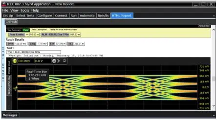 Produktfoto 1 von Keysight Technologies Oszilloskop-Software, Anwendungssoftware für Konformitätstests für Infiniium-Reihe