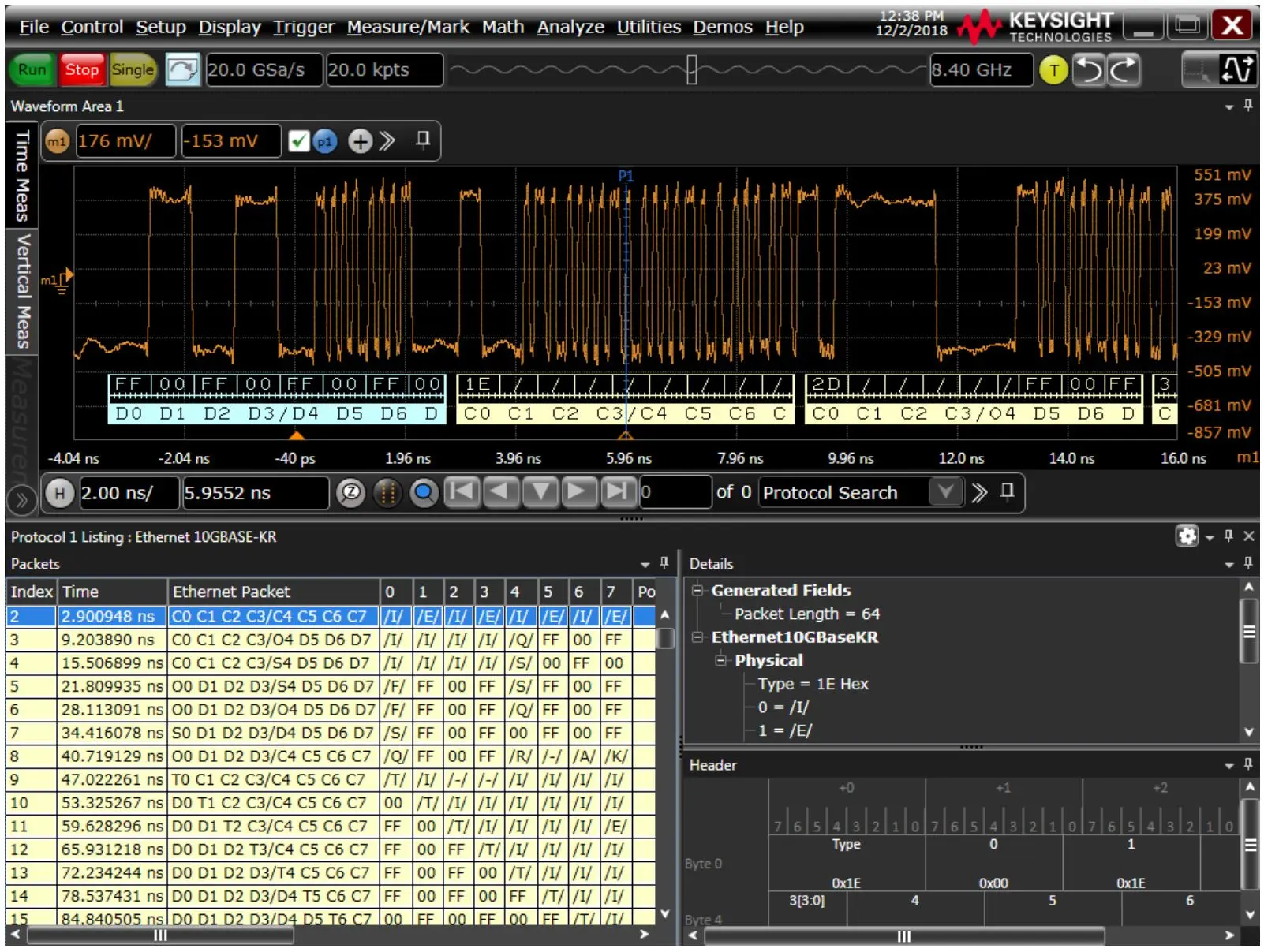 Produktfoto 1 von Keysight Technologies Oszilloskop-Software, Typ J für Infiniium-Reihe